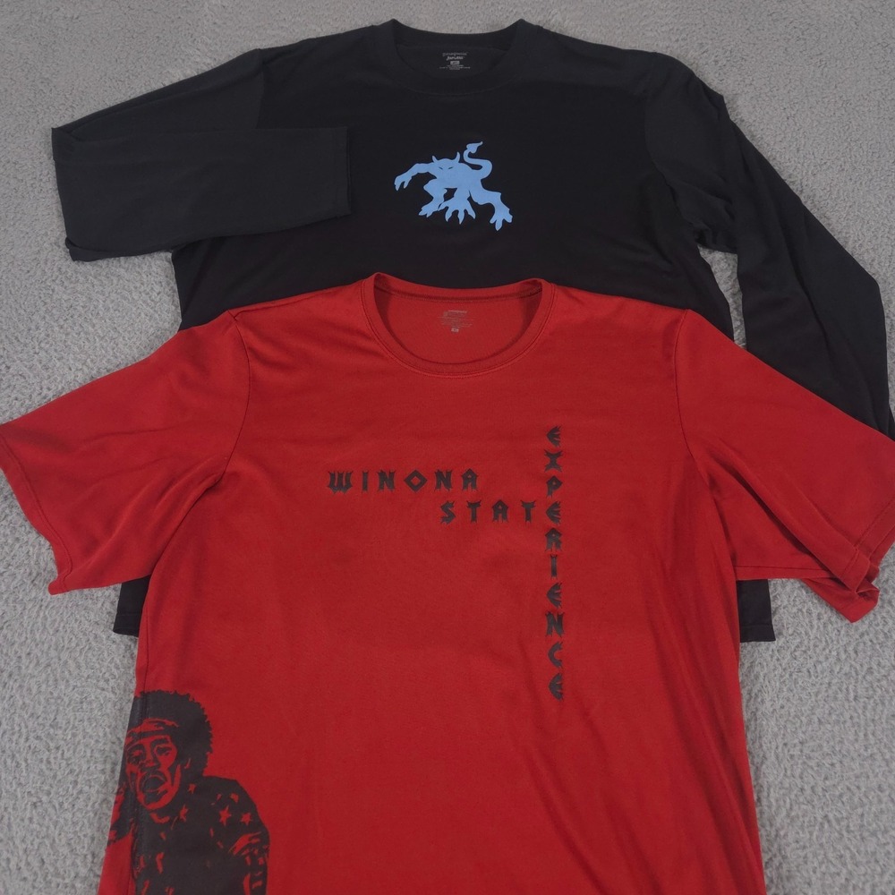 LOT OF 2‎ Patagonia Shirt Mens XL Capilene Performance Baselayer Graphic Casual